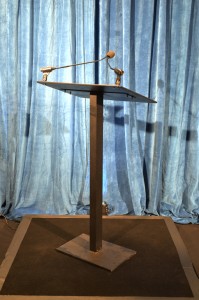 Toast Lectern Black (AV Equipment Rental)